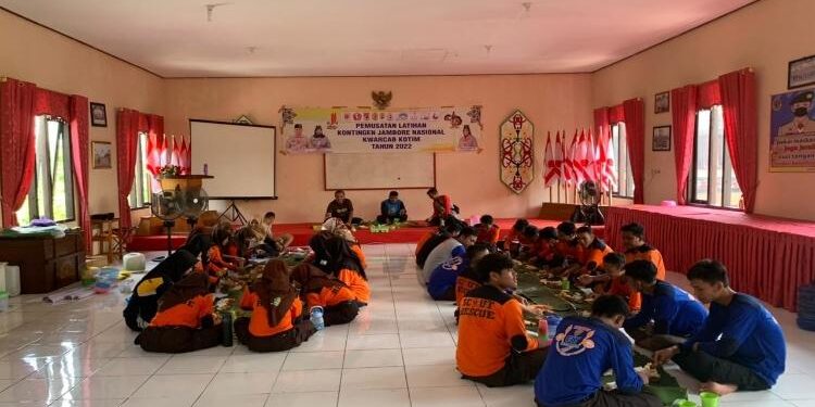 FOTO: Panitia Pelaksana/MATA KALTENG - Pelatihan kontingen Jambore Nasional Kotim.