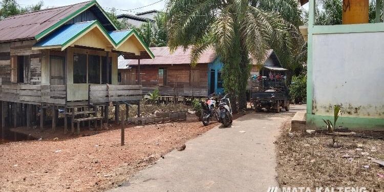 FOTO : Pemerintah Desa/MATA KALTENG - Kondisi terkini Desa Bukit Batu, Kecamatan Cempaga Hulu, Kotim.