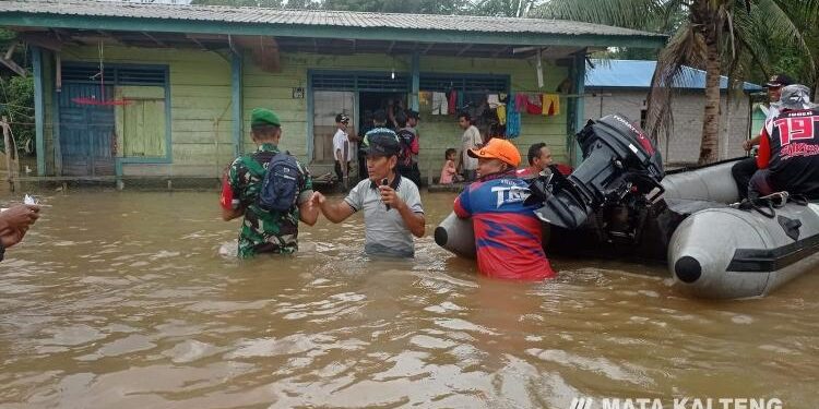 FOTO : DOK/MATAKALTENG - Banjir yang terjadi di wilayah Kotim.