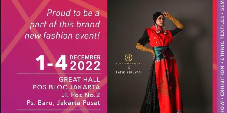 FOTO: IST/MATA KALTENG - Wakil Bupati Seruyan, Iswanti berkolaborasi dengan desainer fashion yakni Kursien Karzai akan menampilkan batik khas Seruyan pada agenda Spotlight Celebrating Diversity yang akan dilaksanakan pada 1-4 Desember 2022 di Jakarta Pusat.