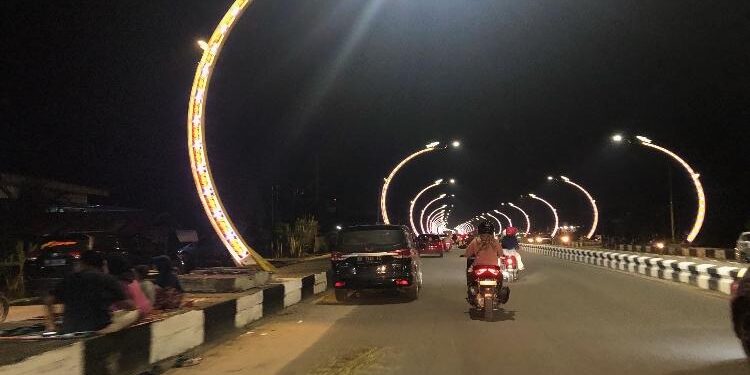 FOTO: DIAN TARESA/MATA KALTENG - Suasana terowongan Nur Mentaya, Sampit.
