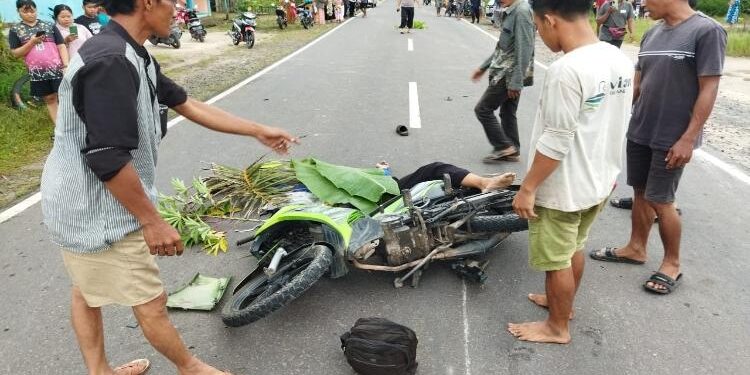 FOTO : POLISI/MATA KALTENG - Sebelum proses evakuasi, Selasa, 24 Januari 2023.