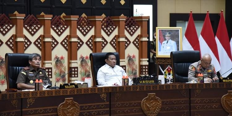 FOTO: OLVIA/MATAKALTENG - Wakil Gubernur Kalimantan Tengah Edy Pratowo mengikuti Pembukaan Rapat Koordinasi Inspektur Daerah Seluruh Indonesia.