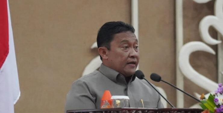 FOTO : OLIVIA/MATAKALTENG - Wakil Gubernur Kalimantan Tengah (Kalteng) Edy Pratowo menghadiri Rapat Paripurna ke-12 Masa Persidangan III Tahun Sidang 2022.