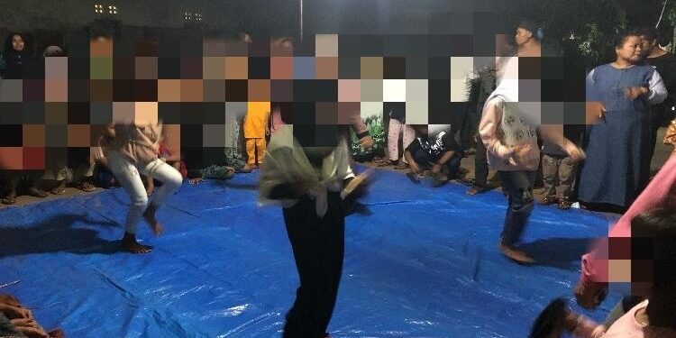 FOTO : DOKUMENTASI/MATA KALTENG - Anak-anak yang mengikuti lomba joget tik tok.