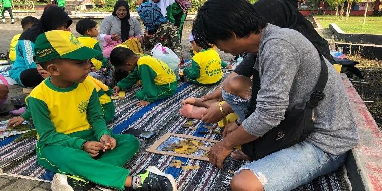 FOTO: DIAN TARESA/MATA KALTENG - Suasana pembelajaran PAUD.