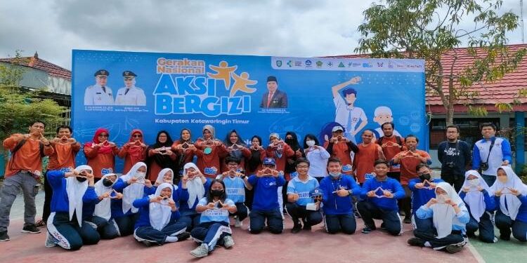 FOTO : Dinkes/MATA KALTENG - Aksi bergizi di sekolah.