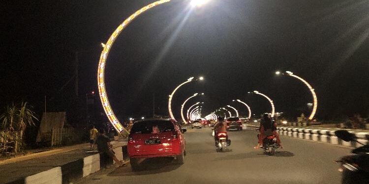 FOTO : DOKUMENTASI MATA KALTENG - Suasana di Terowongan Nur Mentaya Sampit.
