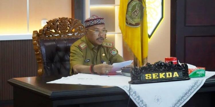 FOTO: MMC/MATAKALTENG - Sekda Kalteng, Nuryakin menghadiri Pelatihan Penyusunan dan Reviu Laporan Penyelenggaraan Pemerintah Daerah.