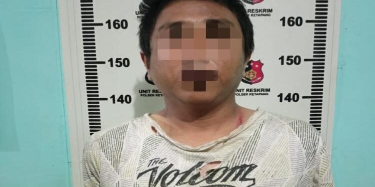 FOTO : POLISI/MATAKALTENG - Oknum honorer Disdamkar Mat Kotim yang terjaring narkoba.