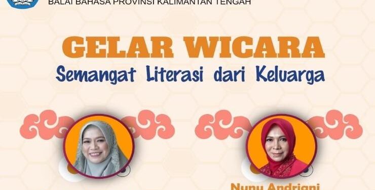 FOTO : IST MMC/MATAKALTENG - Balai Bahasa Provinsi Kalimantan Tengah (BBPKT) adakan Gelar Wicara dengan topik Semangat Literasi dari Keluarga.