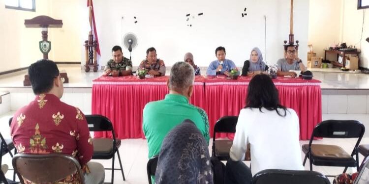 FOTO : IST/MATAKALTENG - Rapat persiapan pengelolaan lahan penyangga pangan, Jumat 10 Februari  2023.