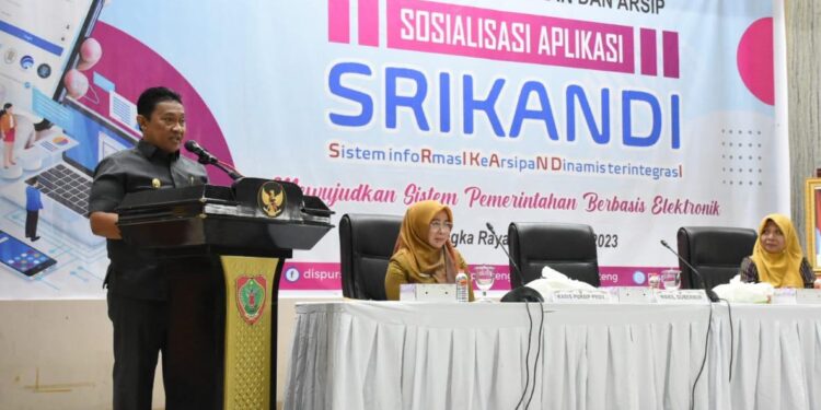 Wagub Edy Pratowo membuka Sosialisasi Aplikasi SRIKANDI Tahun 2023