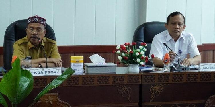 FOTO: OLIVIA/MATAKALTENG - Entry Meeting Badan Pengawasan Keuangan dan Pembangunan (BPKP) Kalteng bersama Pemprov.