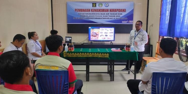 FOTO: AKH/MAKA - Pelatihan yang digelar di Lapas Sukamara.