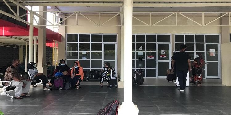 FOTO : DIAN TARESA/MATA KALTENG - Suasana Bandara H Asan Sampit.