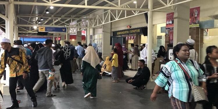 FOTO : DIAN TARESA/MATA KALTENG - Suasana di Bandara H Asan Sampit.