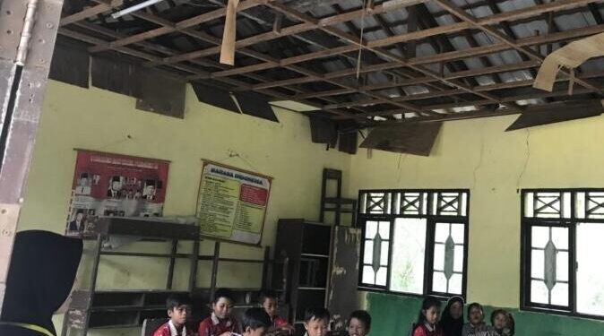 FOTO : IST/MATA KALTENG - Kondisi ruang kelas di SDN 2 Ramban, Kecamatan Mentaya Hilir Utara, Kotim.