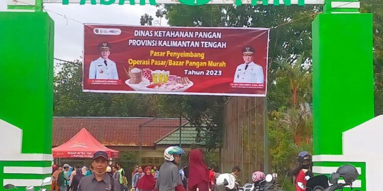 FOTO : IST/MATAKALTENG - Pasar penyeimbang, operasi pasar atau bazar pangan murah Tahun 2023.