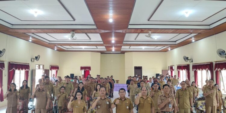 FOTO : BAPPEDALITBANG GUMAS/MATA KALTENG - Suasana musrenbang pada tingkat Kecamatan Rungan Hulu yang dihadiri para pemangku kepentingan, pekan lalu.