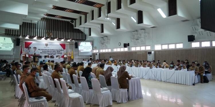 FOTO : MMC/MATAKALTENG - Acara Pembukaan Konsultasi Publik Rancangan Awal RKPD Provinsi Kalimantan Tengah Tahun 2024.
