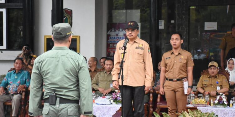 FOTO: OLIVIA/MATAKALTENG - Upacara Hari Bhakti Rimbawan Ke 40 Tahun 2023.