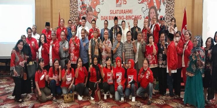 FOTO: RIZAL/MATAKALTENG - Silahturahmi antara DPW PSI Kalteng bersama Wakil Menteri ATR/BPN, Raja Juli Antoni.