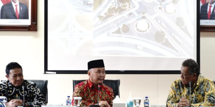 Gubernur Kalteng Sugianto Sabran saat menyampaikan paparannya