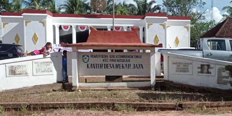 FOTO : DEVIANA/MATAKALTENG - Gambaran Desa Mekar Jaya Kecamatan Parenggean, Jumat 3 Maret 2023.