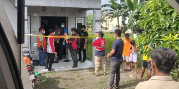 FOTO : SIDIK/MATAKALTENG - Olah TKP, Senin, 6 Maret 2023.