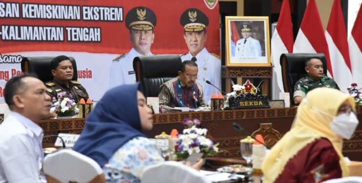 FOTO : OLIVIA/MATAKALTENG - Roadshow Percepatan Penurunan Stunting dan Penghapusan Kemiskinan Ekstrem di Kabupaten/Kota Bersama Menko PMK RI.
