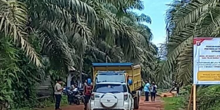FOTO: ISTIMEWA/MATAKALTENG - Salah satu truk, yang keluar dari kebun Pelantaran.