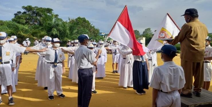 FOTO: DOK/MATA KALTENG - Pelantikan OSIS di salah satu sekolah di Kabupaten Kotawaringin Timur (Kotim).