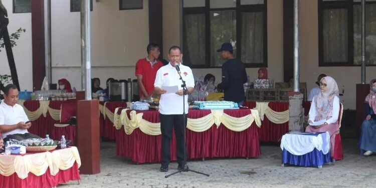 FOTO: IST/MATA KALTENG - Kepala Dinkes Seruyan, Barun Abbas saat menyampaikan sambutan dalam agenda dinas terkait.