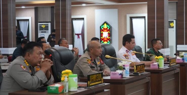 FOTO : IST/MATAKALTENG - Kepala Dinas Perhubungan Kalteng Yulindra Dedy saat mengikuti Rapat Koordinasi Lintas Sektoral dengan Mabes Polri bersama Kementerian/Lembaga tentang Kesiapan Pengamanan Idul Fitri 2023.