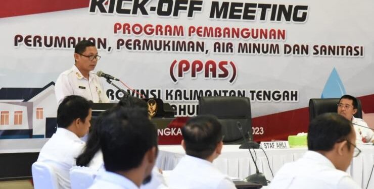 FOTO : IST/MATAKALTENG - Kick Off Meeting Program Pembangunan Bidang Perumahan, Pemukiman, Air Minum dan Sanitasi