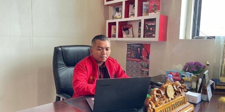 Wakil Ketua Bidang Pemenangan Pemilu DPC PDI Perjuangan Kabupaten Seruyan, Zuli Eko Prasetyo.