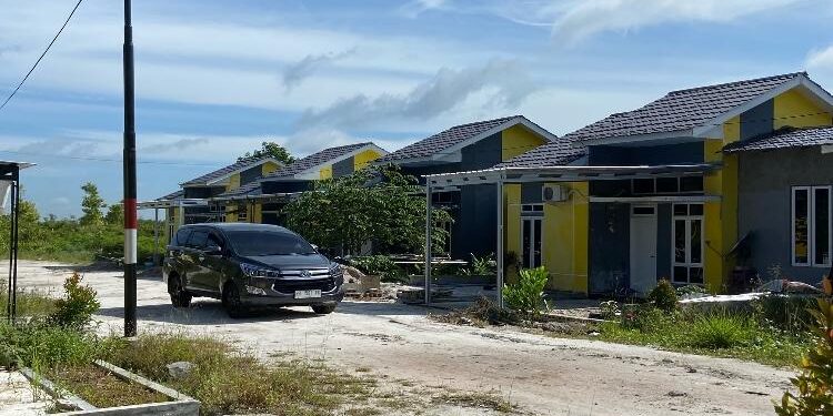 FOTO : DIAN TARESA/MATA KALTENG - Suasana perumahan bersubsidi di Kota Sampit.
