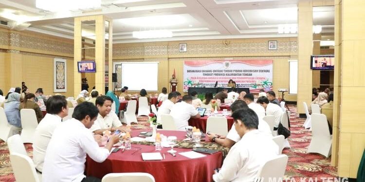 FOTO: OLIVIA/MATAKALTENG - Kegiatan Sosialisasi Tindak Pidana Kekerasan Seksual Tingkat Kalimantan Tengah.