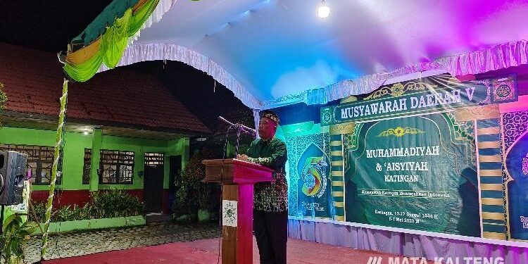 FOTO: ANR/MATAKALTENG - Wakil Bupati Katingan Sunardi N.T Litang saat menghadiri pembukaan Musda Ke-5 Muhammadiyah dan Aisyiyah Katingan.