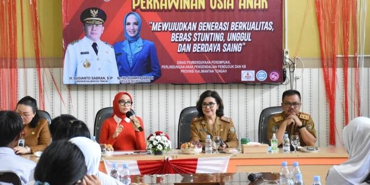 FOTO: OLIVIA/MATAKALTENG -  Sosialisasi Pencegahan Perkawinan Usia Anak (PUA) Tahun 2023.