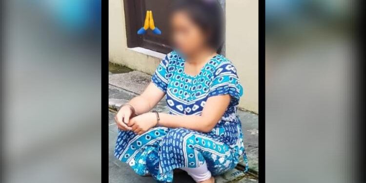 FOTO: ISTIMEWA/MATA KALTENG- Terduga pelaku berinisial M yang telah membunuh anaknya.