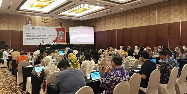 FOTO : OLIVIA/MATAKALTENG - Dinkes Kalteng menggelar Workshop Manajemen Program Infeksi Laten Tuberkulosis (ILTB) dan Pemberian Terapi Pencegahan Tuberkulosis (TPT) Tingkat Kalteng, beberapa waktu lalu.
