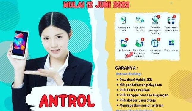 FOTO: IST/MATAKALTENG - Cara pendaftaran online Antor RSUD dr Murjani Sampit.