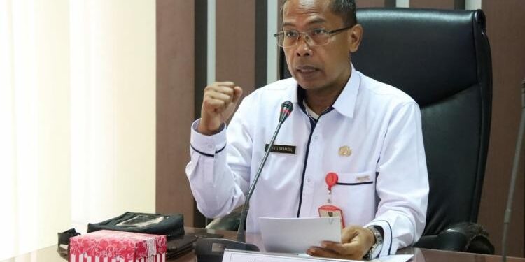 FOTO: VI/MATAKALTENG - Kepala Dinas Kesehatan Kalteng, Suyuti Syamsul, saat membuka Pertemuan Koordinasi Gerakan Masyarakat Hidup Sehat (GERMAS) Tingkat Kalteng Tahun 2023.