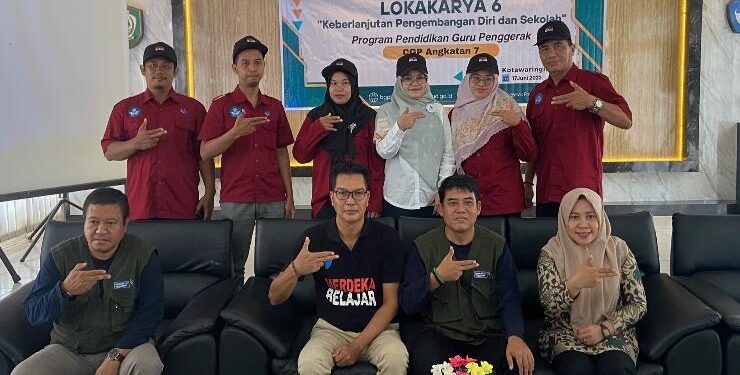 FOTO : DIAN/MATA KALTENG - Lokakarya ke 6 angkatan 7 guru penggerak di Dinas Pendidikan Kotim, Sabtu 17 Juni 2023.