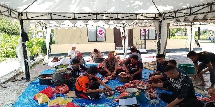 FOTO: AKH/MATAKALTENG - Pelaksanaan kurban di Kabupaten Sukamara.