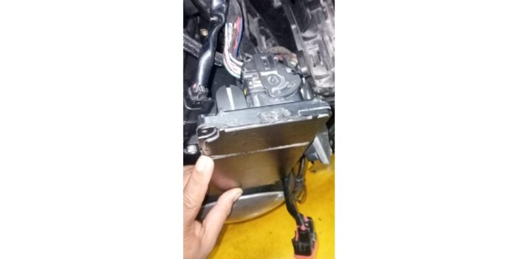 FOTO: IST/MATA KALTENG - Alat motor harley yang diduga ditukar oleh oknum pegawai bengkel.