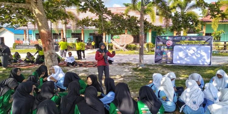 FOTO: DINKES/MATA KALTENG - Kampanye Germas dalam upaya wujudkan hidup sehat tanpa tembakau oleh Puskesmas Mentaya Hilir Utara.