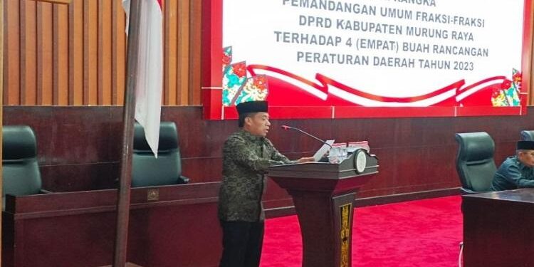 FOTO: MATAKALTENG - Rapat Paripurna DPRD Kabupaten Murung Raya.